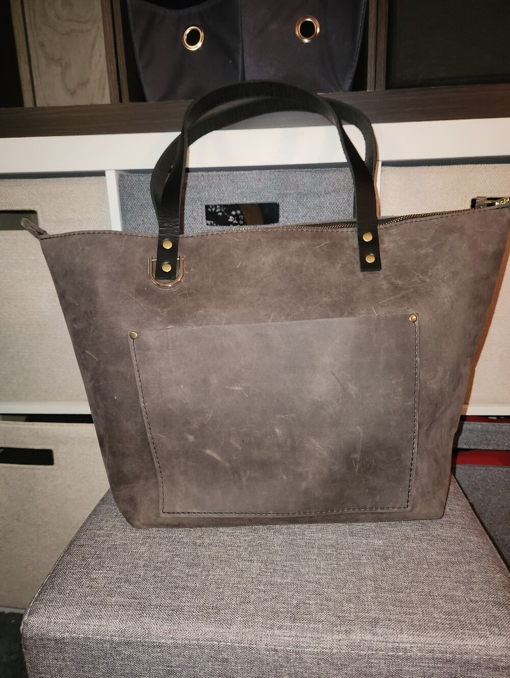 Portland Leather Goods Large Zip Tote